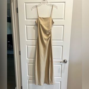 House of Harlow 1960 ~NWT Satin Side Slit Maxi dress
